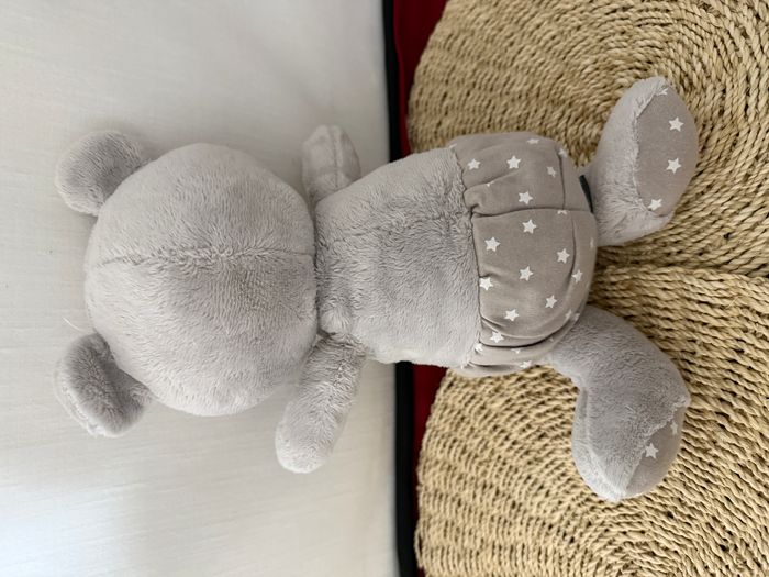 Peluche ours ORCHESTRA PREMAMAN étoile gris blanc fluorescent - photo numéro 2