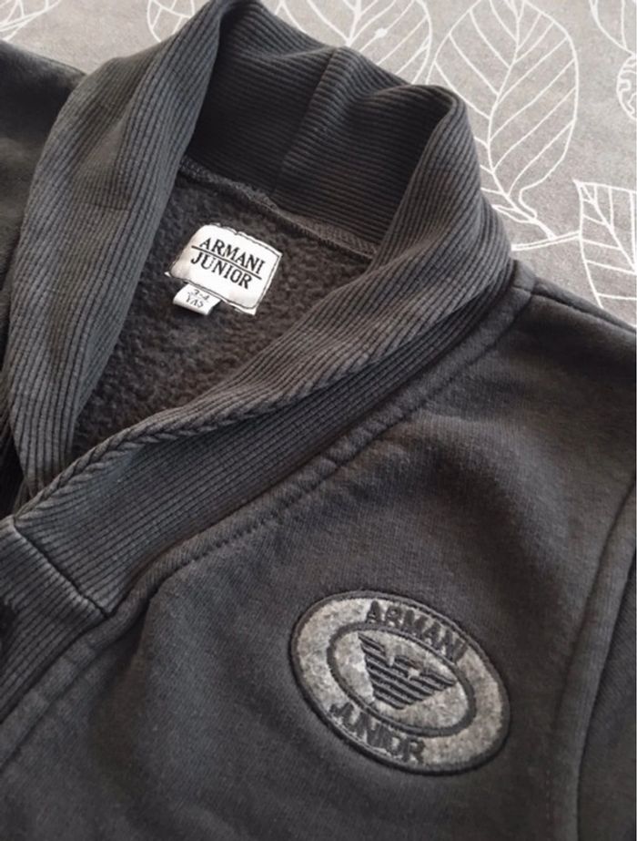 Gilet gris - Armani junior - 3 ans - photo numéro 2