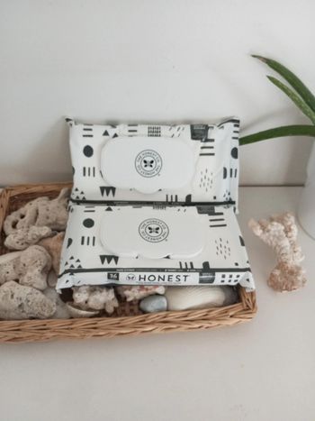 Lot de 2 paquets de lingettes multi-usages,the honest co, neuf