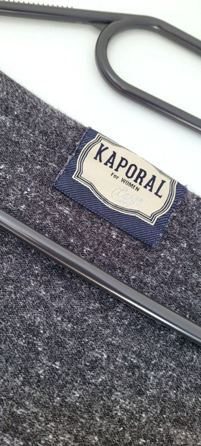 Pull décolleté gris foncé Kaporal Taille L Neuf - photo numéro 2