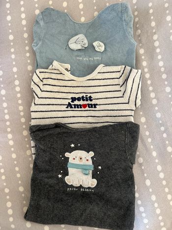 Lot pyjamas 6 mois Kiabi