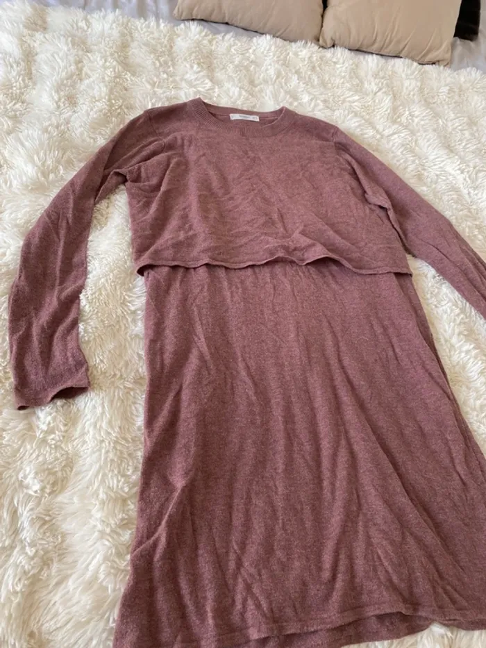 Robe pull manches longues Mango taille S - photo numéro 2