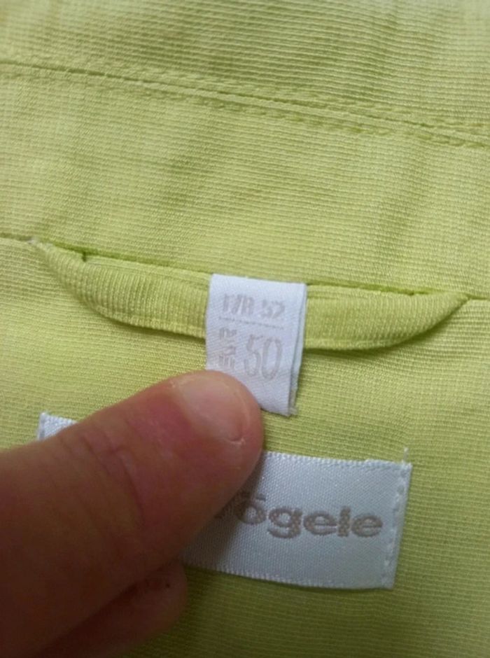 Blazer Charles Vögele vert pomme taille 50 - photo numéro 3