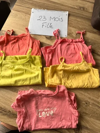 Lot de tee shirt fille