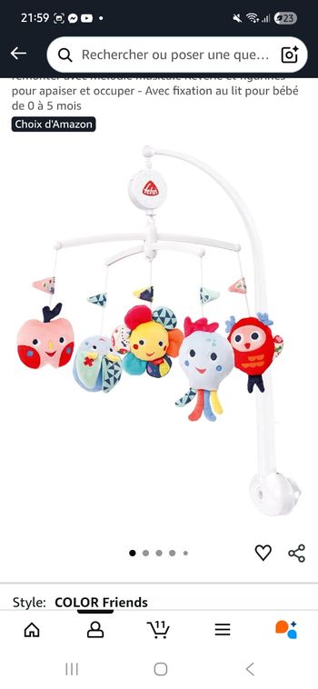 Mobile neuf bébé avec carillons