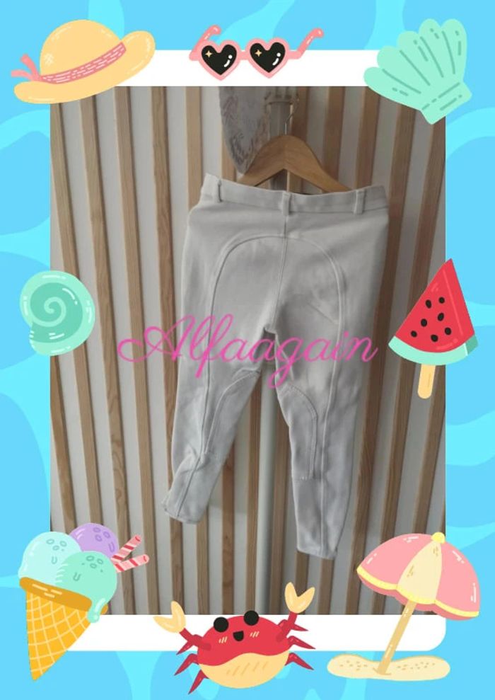Pantalon blanc d'équitation 8ans - photo numéro 7