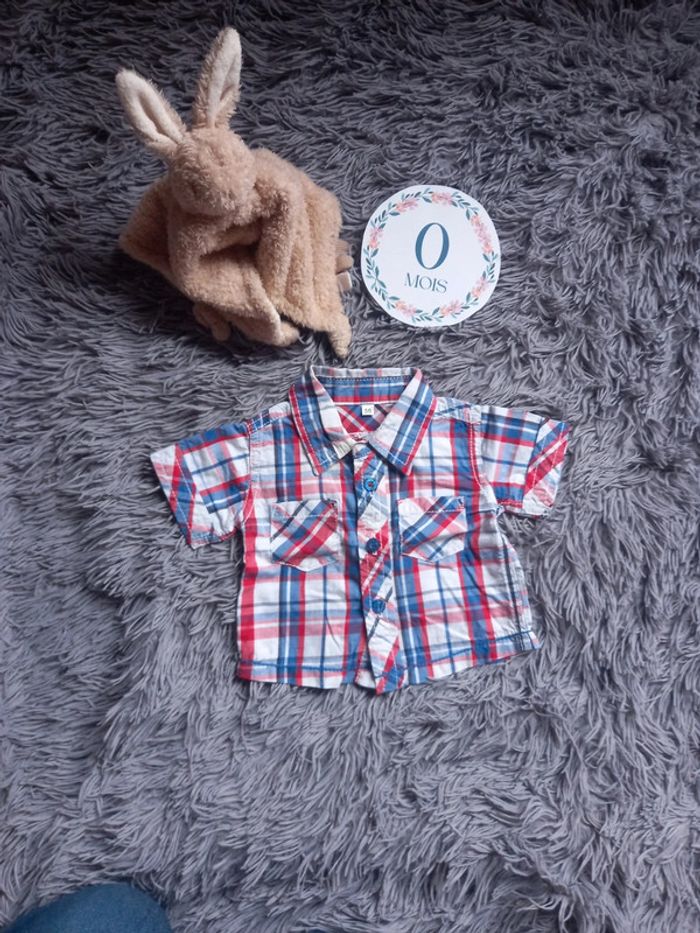 Chemise à carreaux manches courtes - photo numéro 2