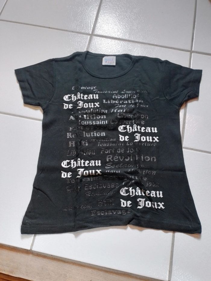 T-shirt femme noir Château de Joux - photo numéro 7