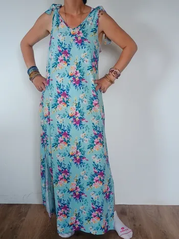 Robe longue fleurie POOF L
