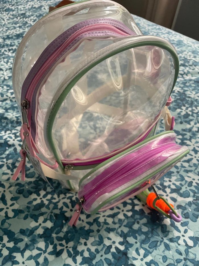 Sac à dos transparent avec sa sacoche Claire’s