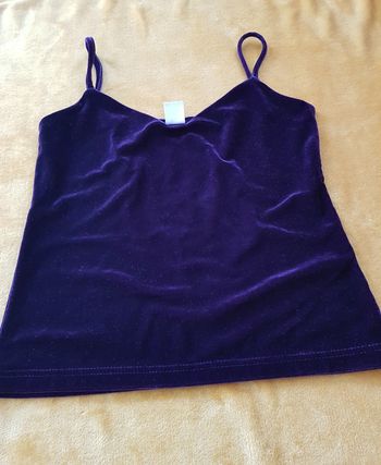 Crop top velours