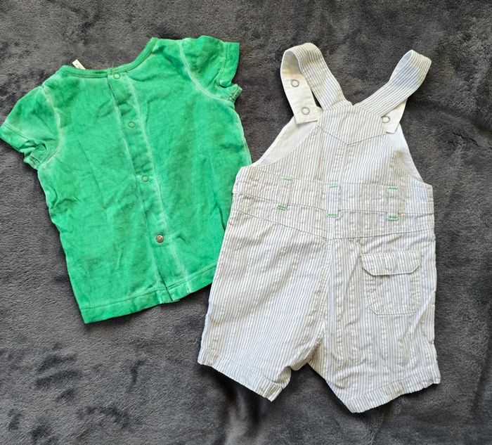 Ensemble salopette et son tee-shirt shirt - photo numéro 2