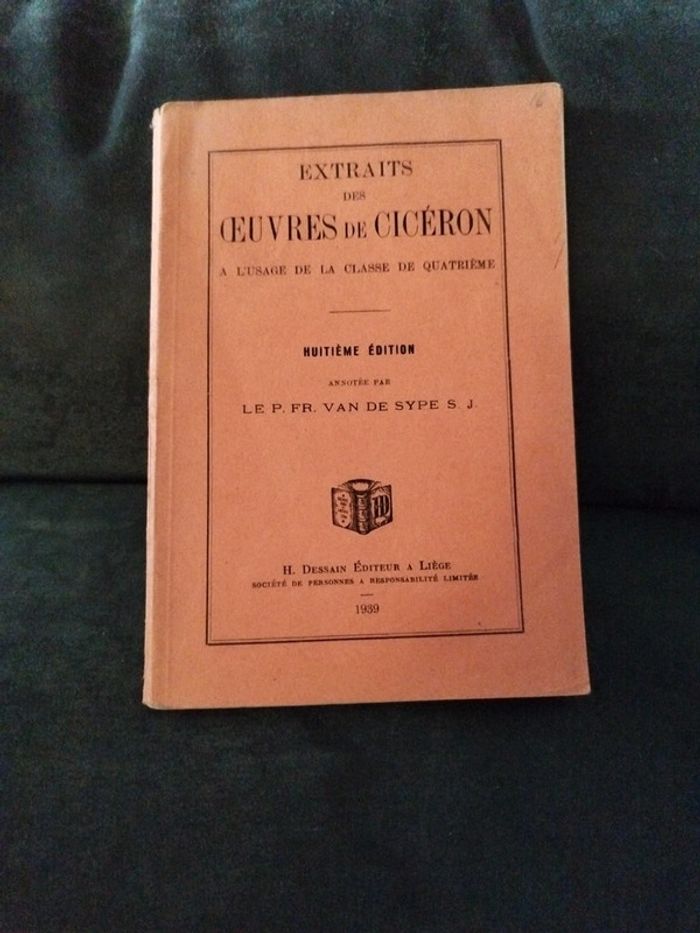 Extrait des oeuvres de Cicéron Huitième édition