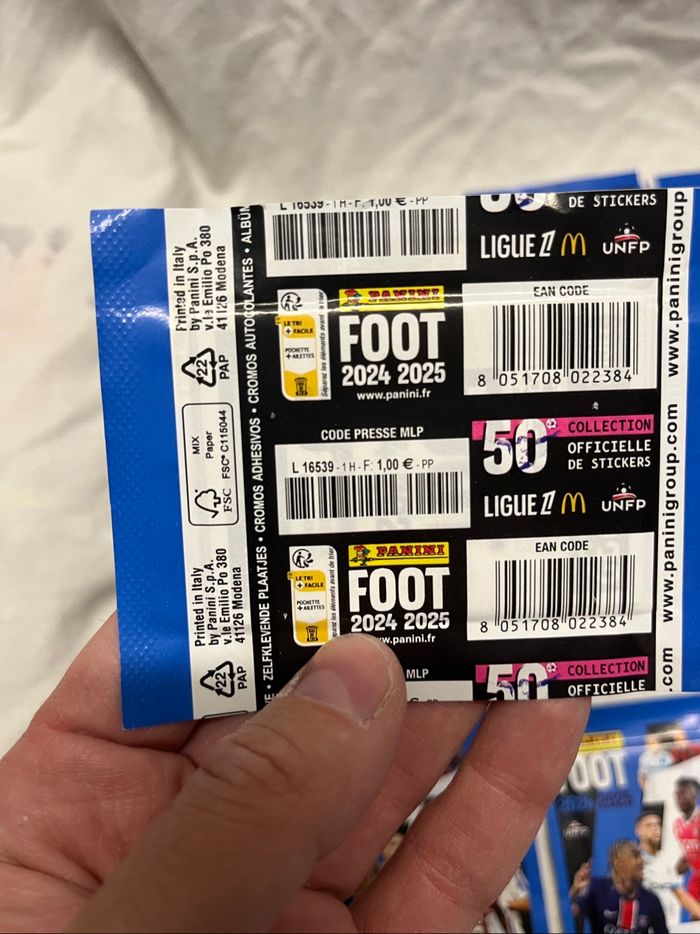 18 pochettes Panini stickers Foot 50 - photo numéro 5