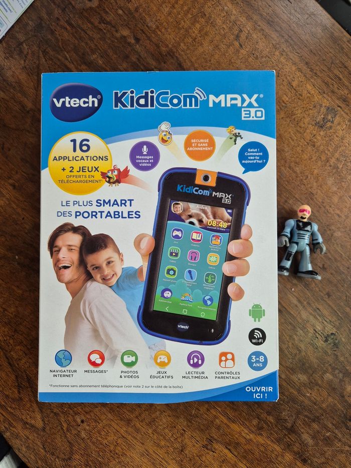 KidiCom Max 3.0 bleu portable enfant sans forfait, version FR - photo numéro 2
