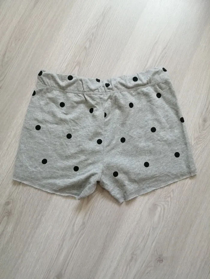 Short gris à pois noir avec lien à nouer / terranova / (S) - photo numéro 2
