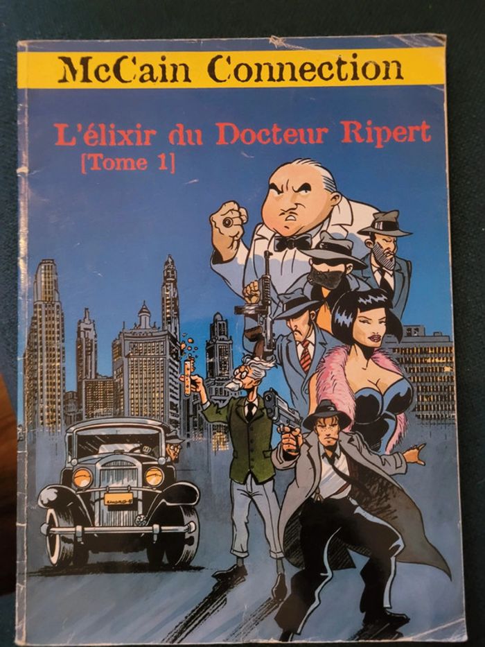 Livre ancien McCain connections BD bande dessinée l'élixir du docteur Ripert tome 1