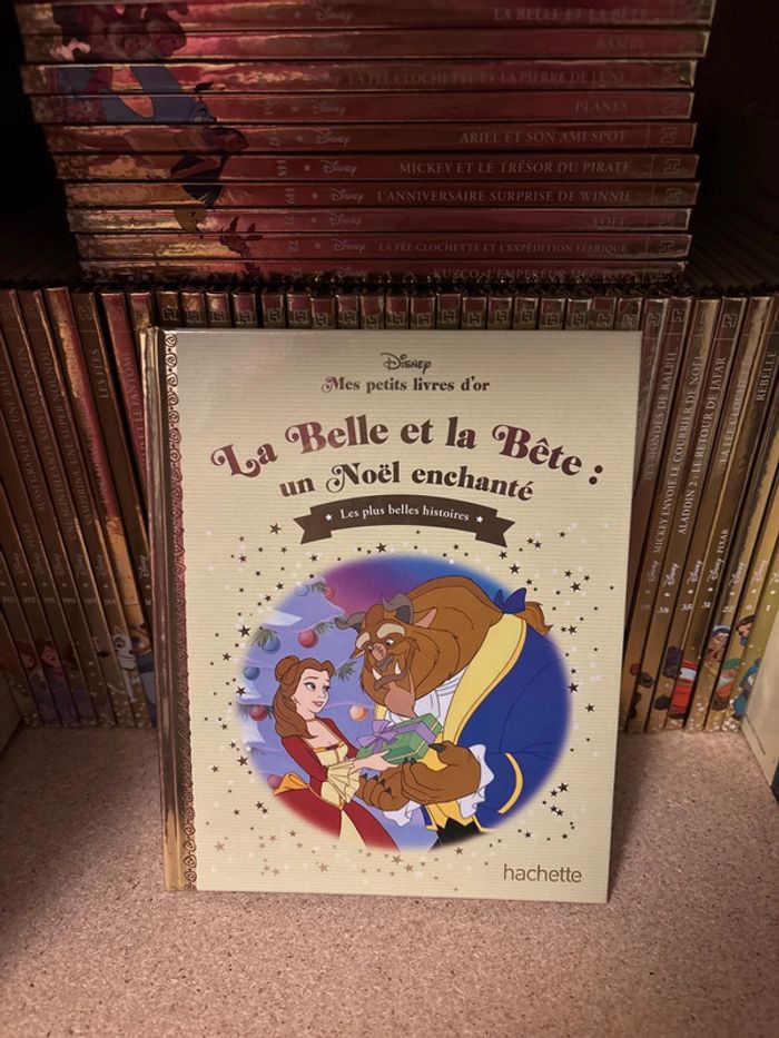 Livre Disney, mes Petit, livre d or la Belle et la bête, le Noël, enchanté