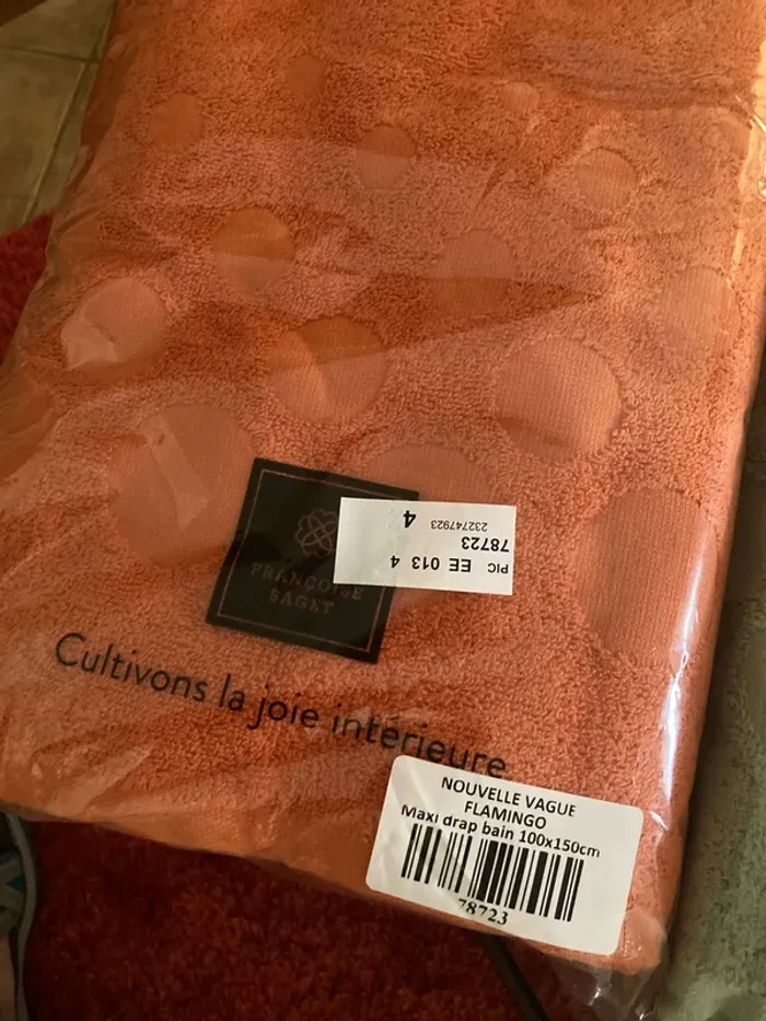 2 Draps de bain 100/150cm Françoise Saget - photo numéro 3