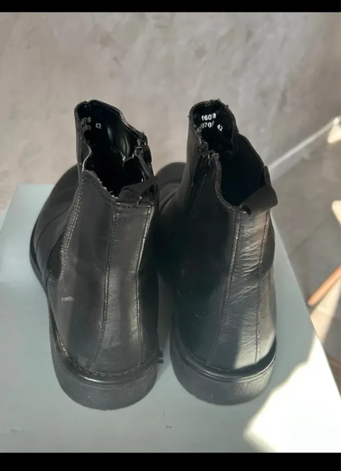 Bottines Homme en cuir - photo numéro 3