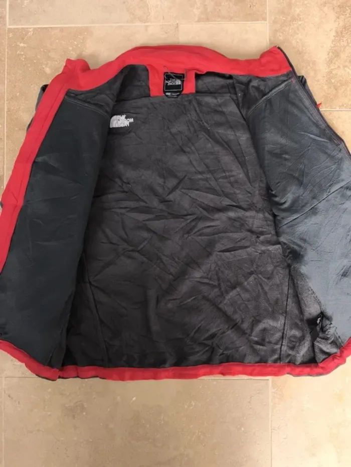 Jacket The North face XL Homme rouge/gris logo blanc Apex Y2K - photo numéro 6
