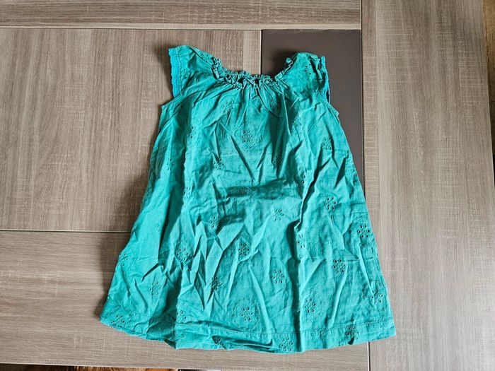 Robe verte ajourée Bout’chou - 36 mois