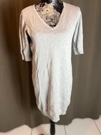 Robe pull manche 3/4