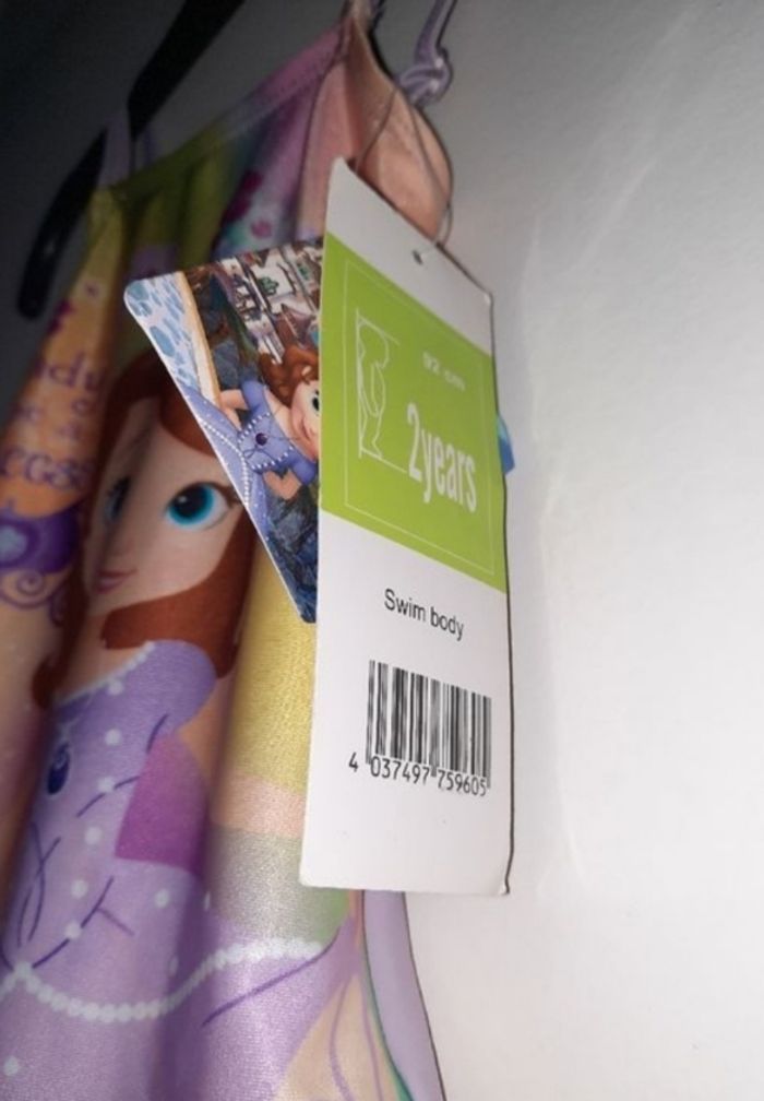 Maillot de bain princesse sofia taille 2 ans - photo numéro 3