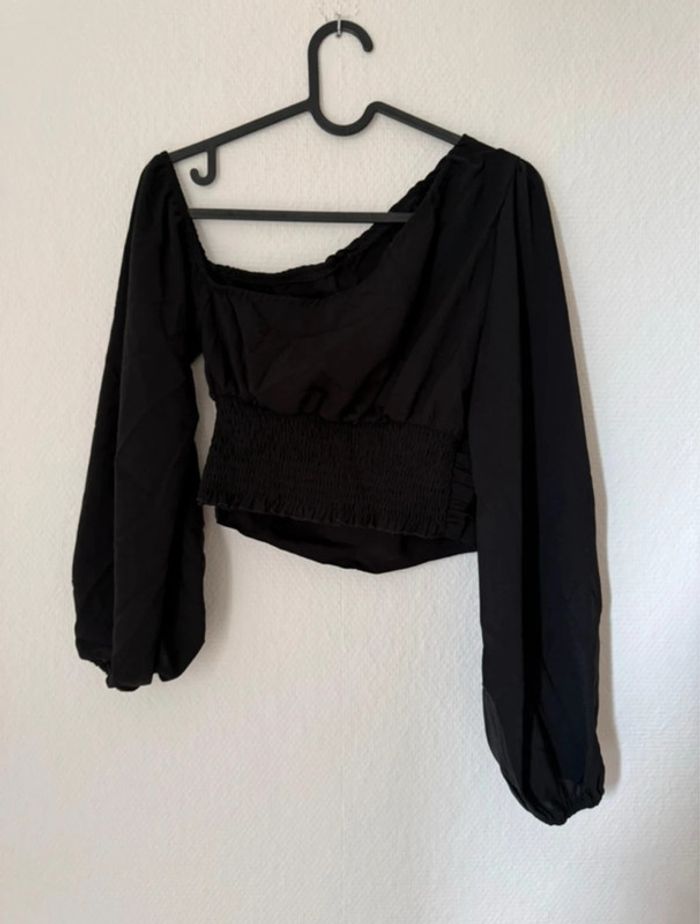 Crop top manche longue épaule dénudée femme - taille 36 / S