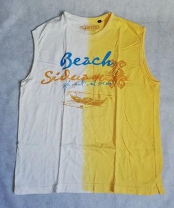 T Shirt sans manche Taille L Optuser ( Marcel ) Beach #HommeL