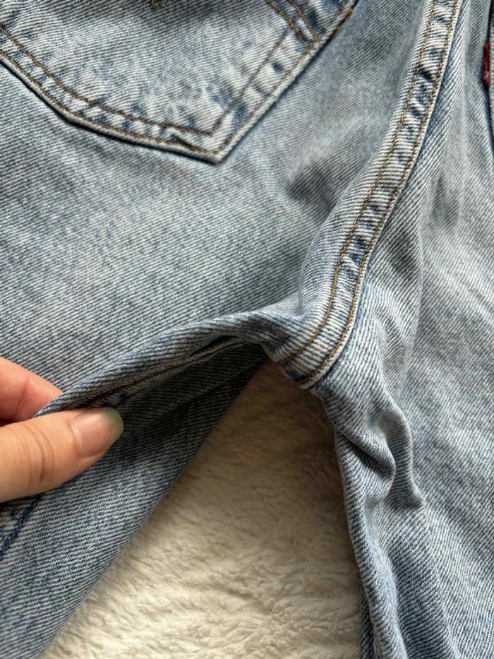 Jean Lévis 534 vintage 90s bleu clair taille haute coupe droite fuselé slim taille X/34 rare - photo numéro 14