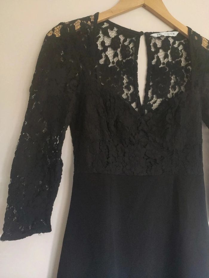 Zara robe longue de soirée dentelle  S - photo numéro 5