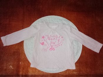 Maillot manches longues fille 80 cm (12 mois)