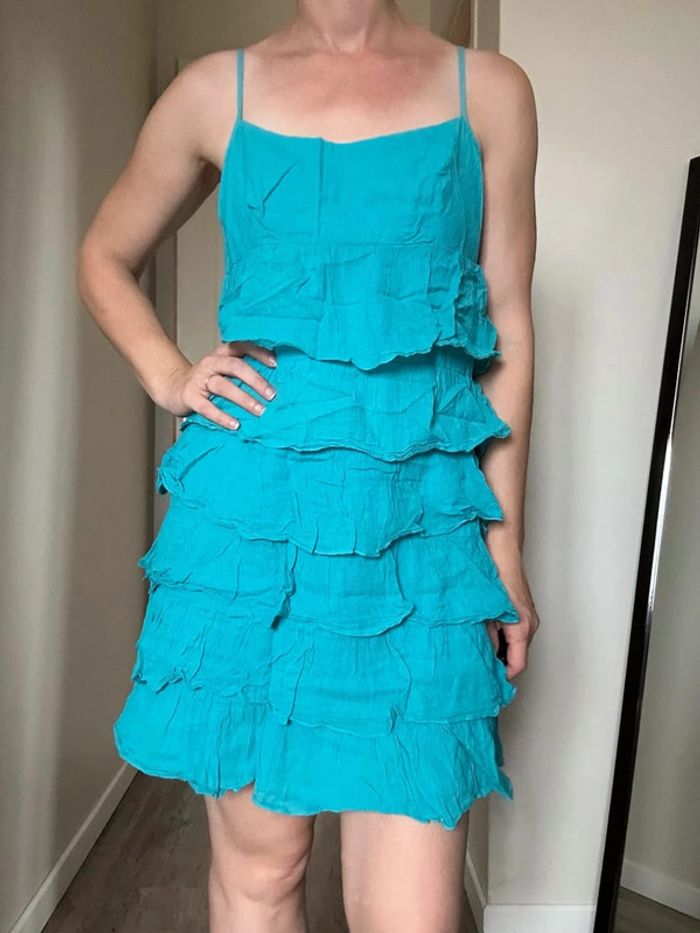 Promod Robe d’été bleue – Taille 38 – Très bon état - photo numéro 9