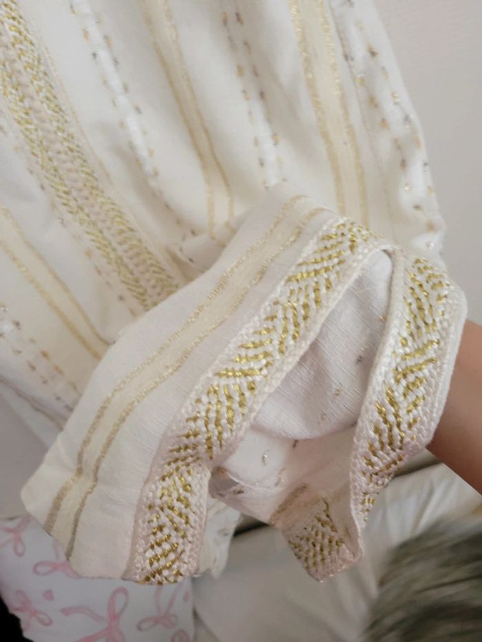 Jelaba beige/ blanc cassé - photo numéro 9