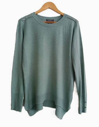 Pull fin vert. Col rond. Primark. Taille 40 / 42