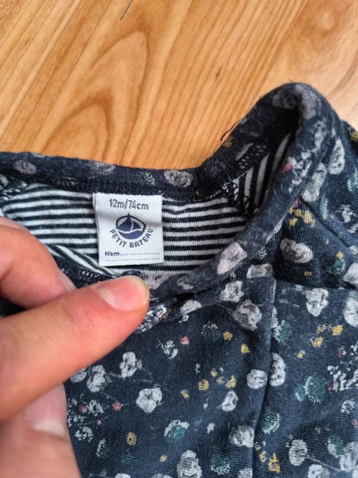 Ensemble à motif 12 mois petit bateau - photo numéro 3