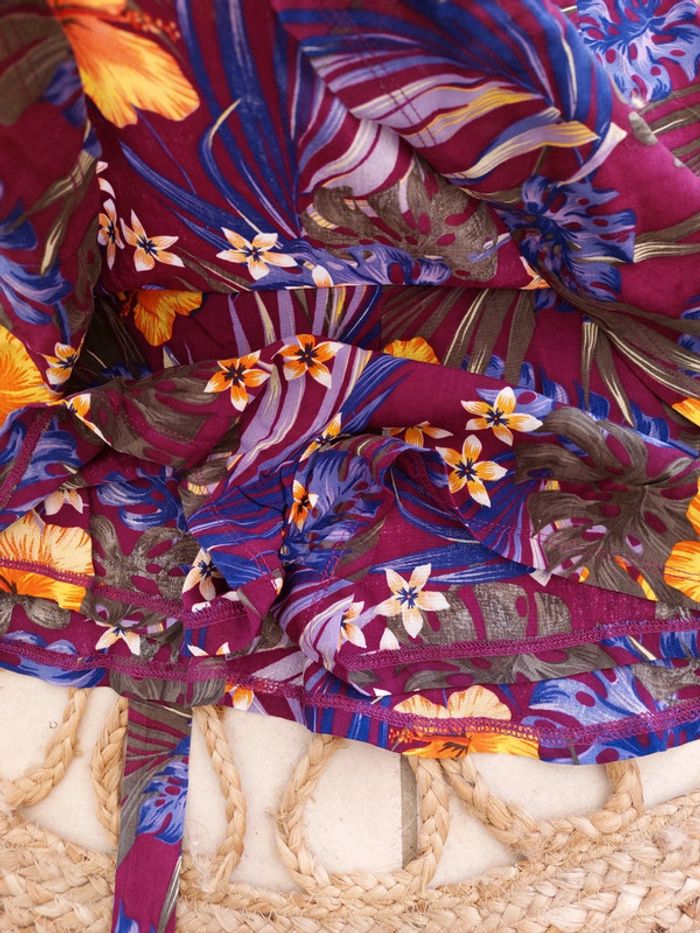 Jupe culotte imprimé hawaïen - photo numéro 4