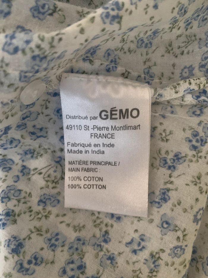 Chemisier fleuri Gemo taille 44 manches courtes - photo numéro 8