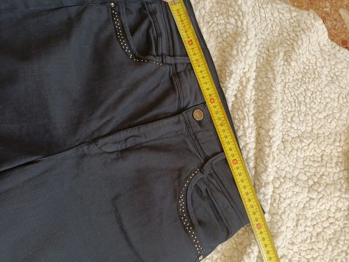 Pantalon noir droit strassé Collection Premium Armand Thierry elegant chic vintage old - photo numéro 6