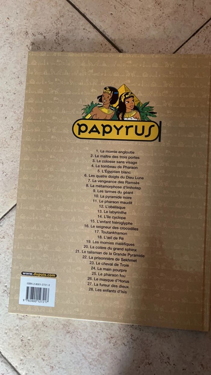 Bande dessinée Papyrus, De Gieter - photo numéro 3