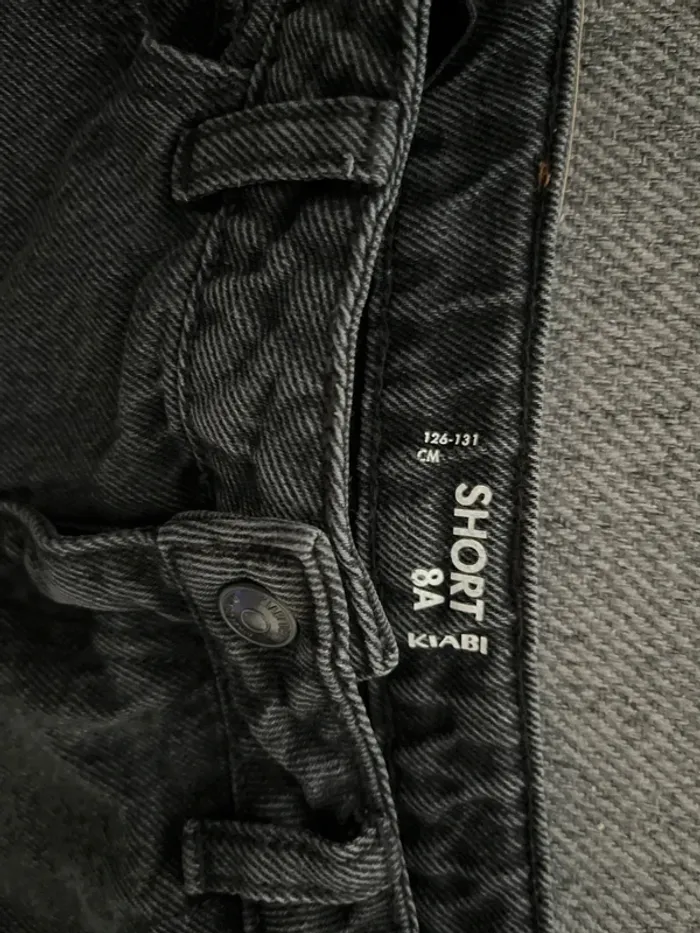 8 ans short Kiabi jeans noir rock’ - photo numéro 2