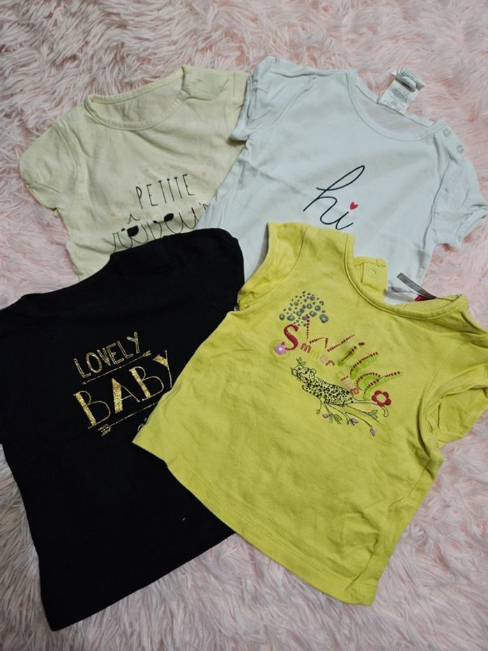 Lot t-shirt bébé - photo numéro 2