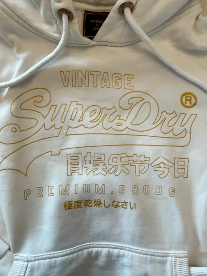 Superbe sweat blanc Superdry - photo numéro 2