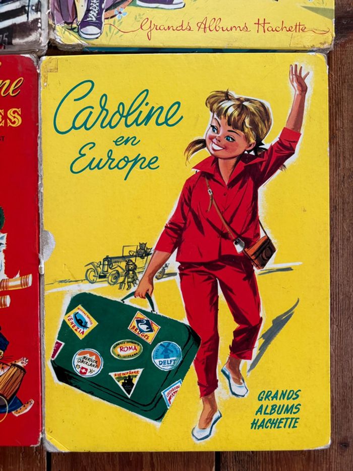 État moyen - 4 Livres Caroline années 50/60 Lot Grands albums Hachette Pierre Probst - photo numéro 3
