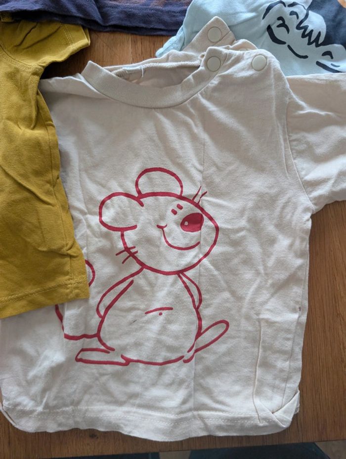 Lot de 5 tee-shirt manches courtes garçon 12 mois - photo numéro 6