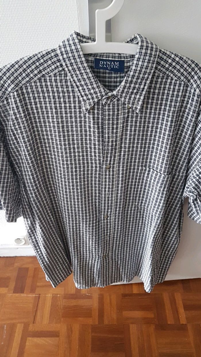 Chemise a carreaux courte manche
