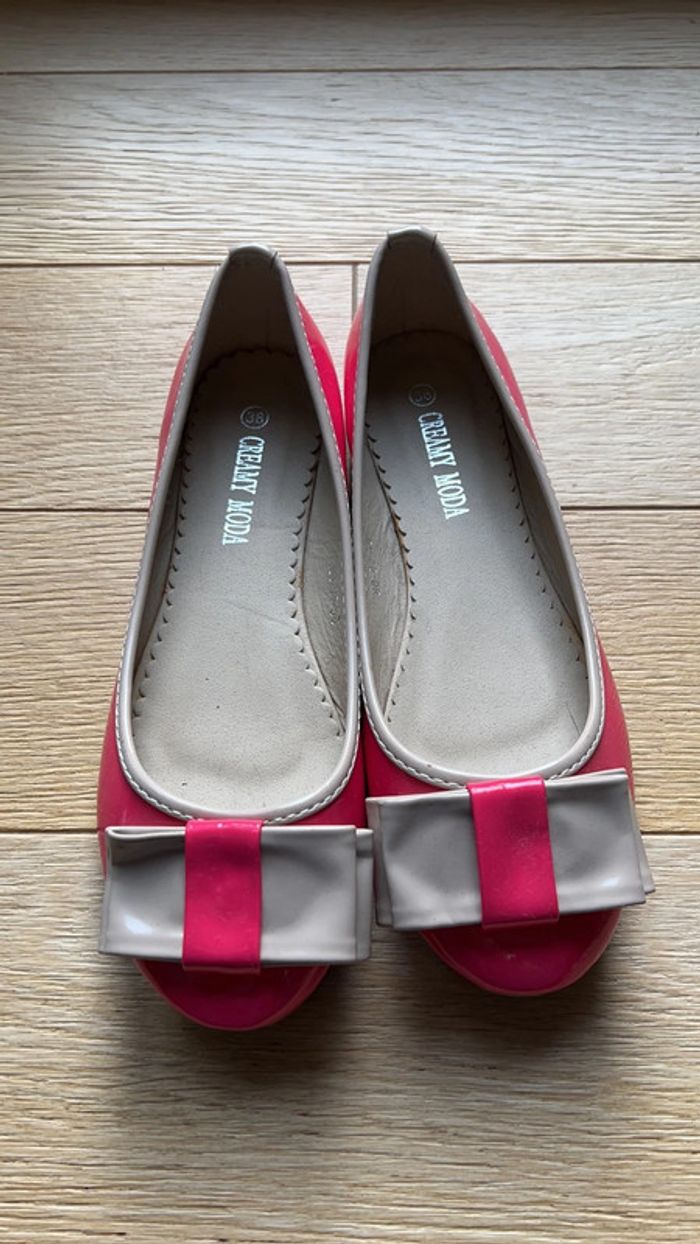Vends ballerine rose vernis 38 cremy moda très bon état