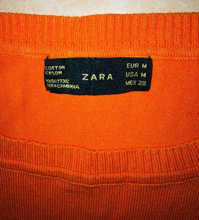 Pull orange Zara neuf 38 - photo numéro 2