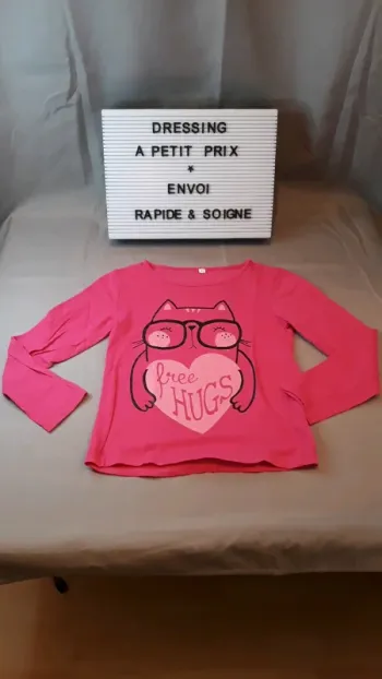 T shirt manche longue 5/6 ans
